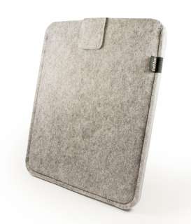 Tuff Luv Felt Pull Tab Case Cover for Apple iPad 2   Ash (Grey 