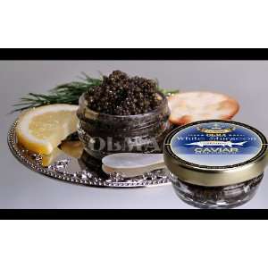 OLMA Black Caviar American White Sturgeon 2oz (56g) Glass Jar (FREE 