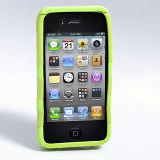Hard Case Fish Bone Back Cover for iPhone 4 GREEN  