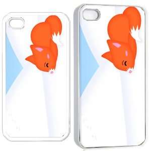  fox very cute iPhone Hard 4s Case White Cell Phones 