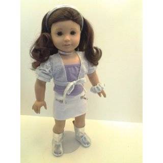 White Skirt with Silver Shrug. Fits 18 Dolls Like American Girl® by 