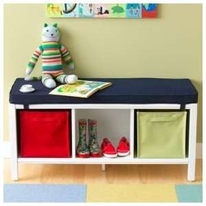  Kids Benches Kids 3   Cube White Bench