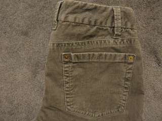 CREW Favorite Fit Low Rise Boot Cut Vintage Gray Corduroy Stretch 