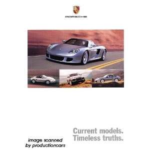 2004 Porsche Line Sales Brochure Catalog   Carrera GT Cayenne Boxster 