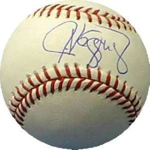  Autographed Javier Vazquez Baseball