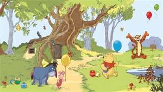 WINNIE THE POOH AND FRIENDS Wall Mural Wallpaper Decor 034878006017 