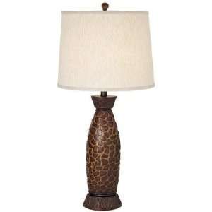 African Plains Table Lamp in Brown