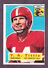 1956 TOPPS FB #86 Y.A. TITTLE 49ERS NM