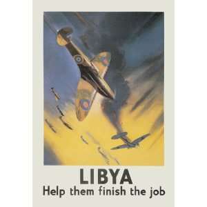  Libya Help them Finish the Job 28x42 Giclee on Canvas 