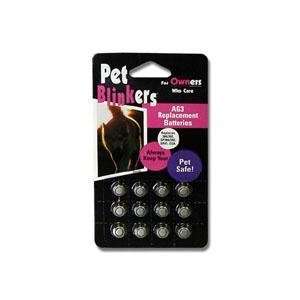  12 Pack Pet Blinkies Replacement Batteries (AG3) 