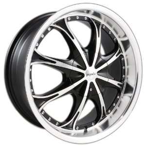  Pinnacle Spider Black Wheel with Machined Face   (18x7.5 