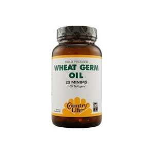  Country Life   Wheat Germ Oil, 100 softgels Health 