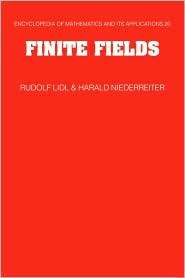 Finite Fields, (0521392314), Rudolf Lidl, Textbooks   