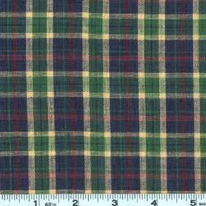  45 Wide Yarn Dyed Homespun Plaid Roland Green Fabric By 