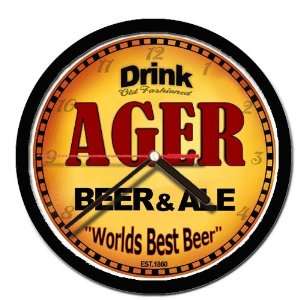  AGER beer and ale wall clock 