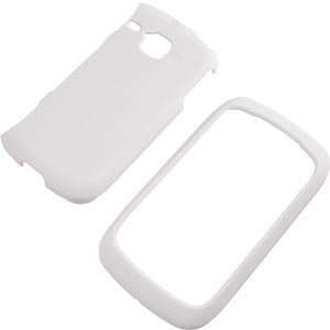  White Rubberized Protector Case for Samsung DoubleTime 