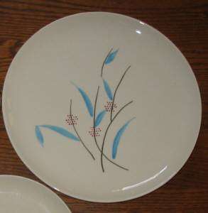 Stetson Windflower Dinnerware Plates & Salads Aqua Blue  