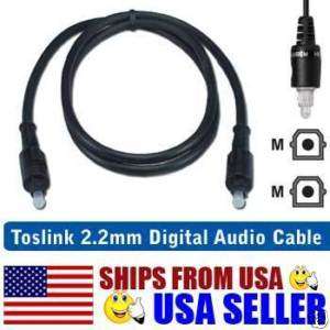 50Ft Digital Audio Optical TOSLink Cable Lightpipe ADAT  