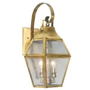  Livex 2081 22 Augusta Outdoor Wall Lantern Flemish Brass 
