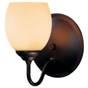   Light With Dome Glass Wall Sconce   Sml  R081206 Finish Natural Iron