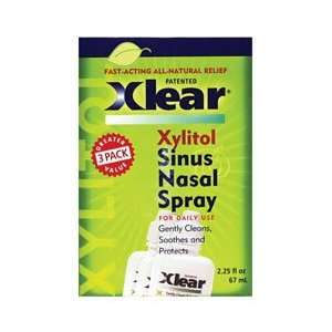  Xylitol Sinus Nasal Spray   3 Pack 2.25 fl oz Liquid by 