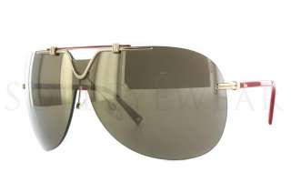 NEW Christian Dior 57th 05FVp RedGold Mirror Sunglasses  