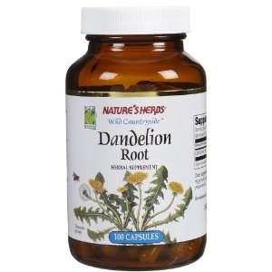 Natures Herbs   Dandelion Root, 510 mg Each, 100 Capsules 