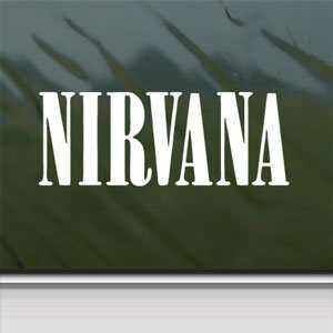  Nirvana White Sticker Grunge Kurt Cobain Laptop Vinyl 