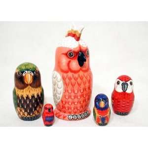 Parrot Nesting Doll 5pc./6 Toys & Games