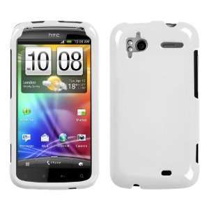  HTC Sensation 4G Protector Case   Ivory White Cell Phones 