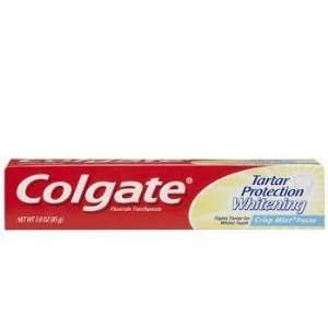Colgate Crisp Mint Tartar Protection Whitening Toothpaste 3 Oz Travel 
