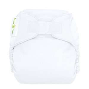  Freetime (Velcro) AIO Diaper with Stay Dry Liner   White 