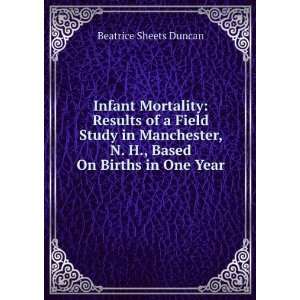 Infant Mortality Results of a Field Study in Manchester, N. H., Based 