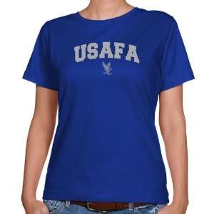 Air Force Falcons T Shirts  Air Force Falcons Ladies Royal Blue Logo 