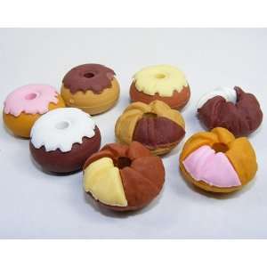 Japanese Dream Erasers   Donut Set (8 Pcs)