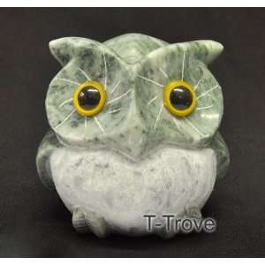  Granite Green Horned Owl 3.75in Tall