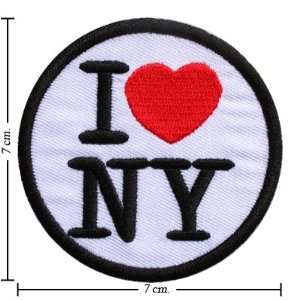  3pcs I Love Newyork Logo Embroidered Iron on Patches Kid Biker Band 