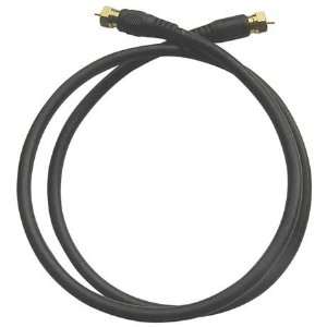  LEVITON C6851 G3E RG6 Black Coax Cable,3 ft,18 AWG