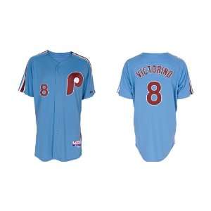  Phillies #8 Shane Victorino Sky Blue Baseball Jerseys for Men 2011 