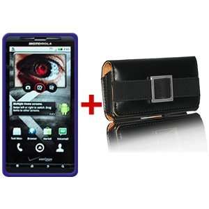   Case Leather Pouch Combo For Verizon Motorola Droid X Mb810 Home