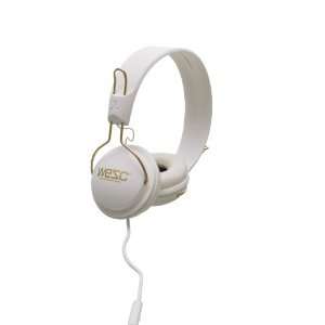  WeSC Tambourine Golden DJ Style Headphones (White 