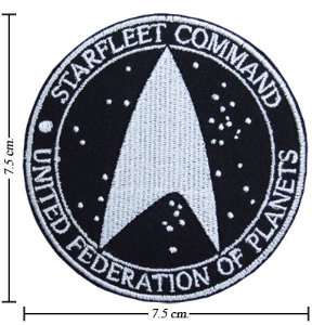 Star Trek Patch the Movie Logo II Embroidered Iron on Patches Free 