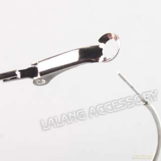 30pcs New Wholesale Silver Hoop Circle Earrings Earwires Findings 50mm 