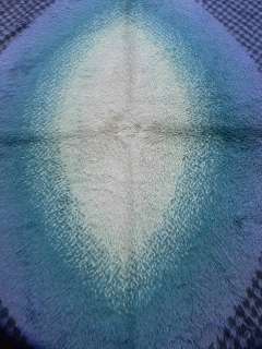   blue eames era danish shag op art 60s 70s rug loft carpet  