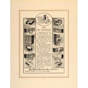  1907 Ad Globe Wernicke Co. File Cabinets Vertical Files 