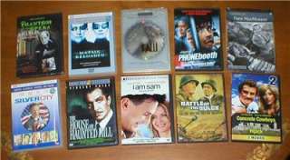 Wholesale Lot of 10 DVD Movies ~ Action, Drama, etc  
