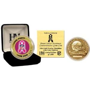   Buccaneers 24KT Breast Cancer Awareness Game Coin