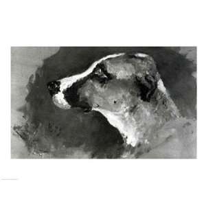  Head of a Dog with Short Ears, 1879   Poster by Henri de Toulouse 