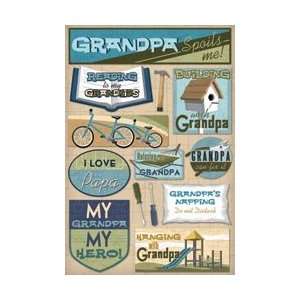  Grandpa Cardstock Stickers 5.5X9 Grandpa Can Fix It