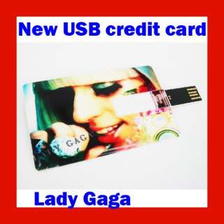 4GB Lady Gaga Sexy Singer Credit Card USB Flash Drive  